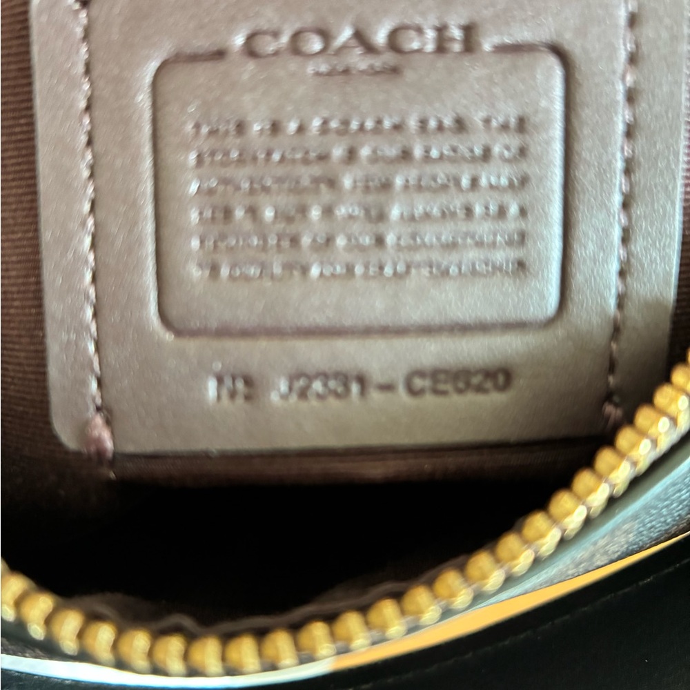 Coach Mini Payton Hobo Bag In Signature Canvas Brown and black - Picture 9 of 9
